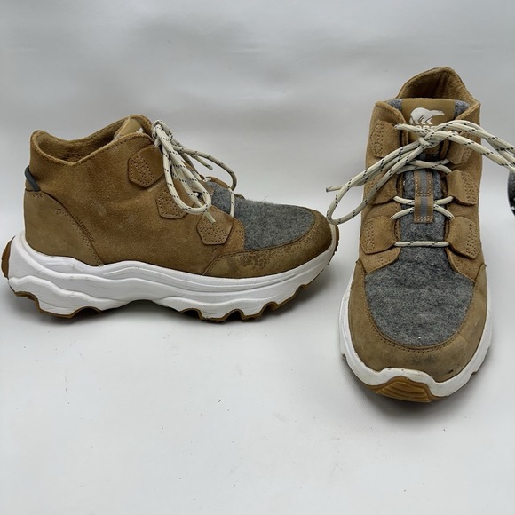 Sorel Shoes - Sorel Kinetic Breakthru Caribou Brown Suede Boots Women's Size 7.5‎